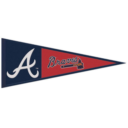 Atlanta Braves Pennant 13x32 Wool - Special Order