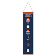 Houston Astros Banner Wool 8x32 Heritage Evolution Design - Special Order