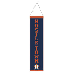 Houston Astros Banner Wool 8x32 Heritage Slogan Design