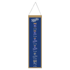 Kansas City Royals Banner Wool 8x32 Heritage Evolution Design - Special Order
