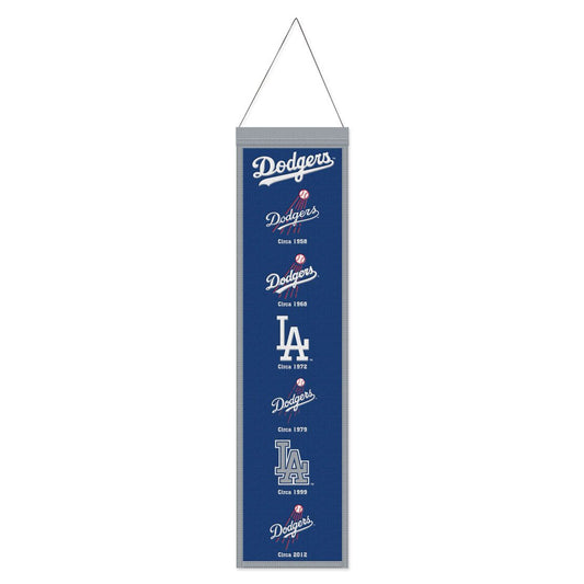 Los Angeles Dodgers Banner Wool 8x32 Heritage Evolution Design - Special Order