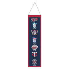 Minnesota Twins Banner Wool 8x32 Heritage Evolution Design - Special Order