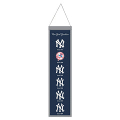 New York Yankees Banner Wool 8x32 Heritage Evolution Design - Special Order