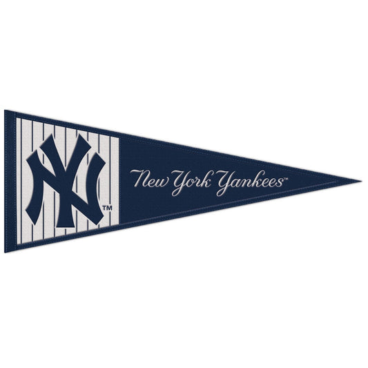 New York Yankees Pennant 13x32 Wool - Special Order