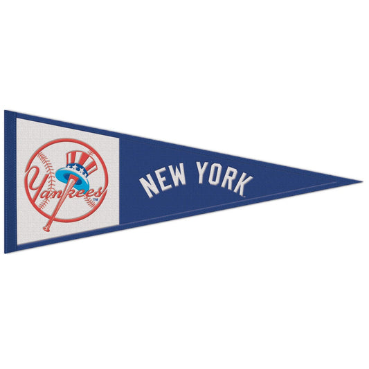 New York Yankees Pennant 13x32 Wool Alternate Design - Special Order