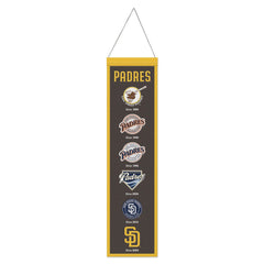San Diego Padres Banner Wool 8x32 Heritage Evolution Design - Special Order