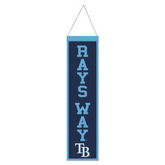 Tampa Bay Rays Banner Wool 8x32 Heritage Slogan Design