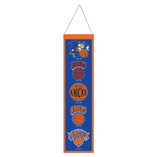 New York Knicks Banner Wool 8x32 Heritage Evolution Design - Special Order