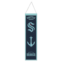 Seattle Kraken Banner Wool 8x32 Heritage Evolution Design - Special Order