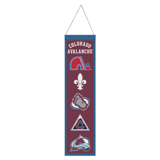 Colorado Avalanche Banner Wool 8x32 Heritage Evolution Design - Special Order