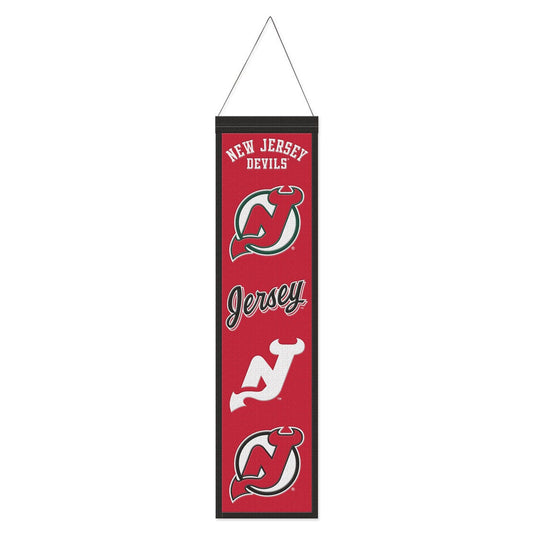 New Jersey Devils Banner Wool 8x32 Heritage Evolution Design - Special Order