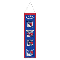 New York Rangers Banner Wool 8x32 Heritage Evolution Design - Special Order
