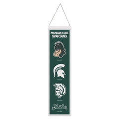 Michigan State Spartans Banner Wool 8x32 Heritage Evolution Design - Special Order
