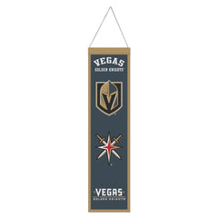 Vegas Golden Knights Banner Wool 8x32 Heritage Evolution Design - Special Order