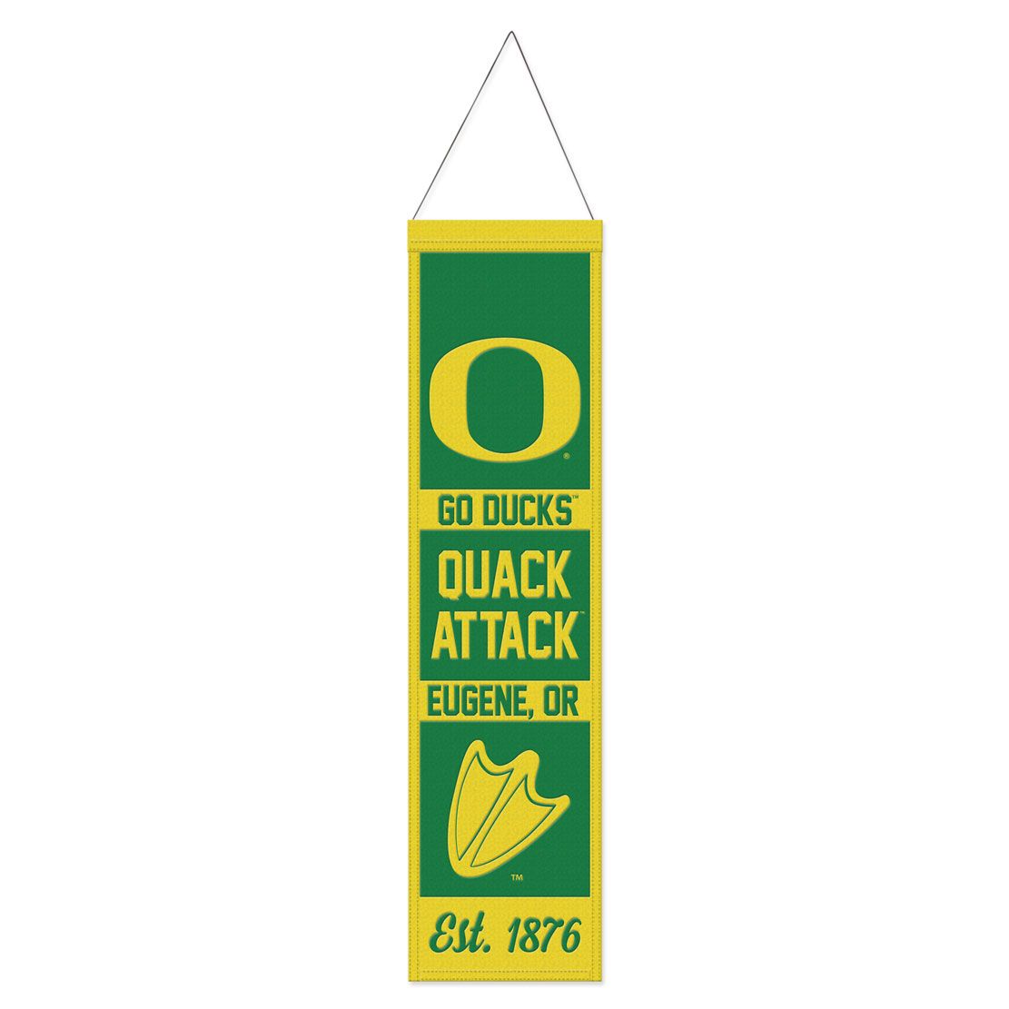 Oregon Ducks Banner Wool 8x32 Heritage Evolution Design - Special  Order
