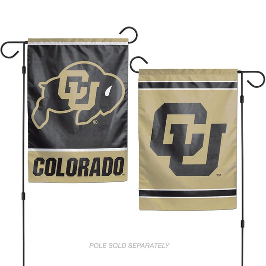 Colorado Buffaloes Flag 12x18 Garden Style 2 Sided - Special Order