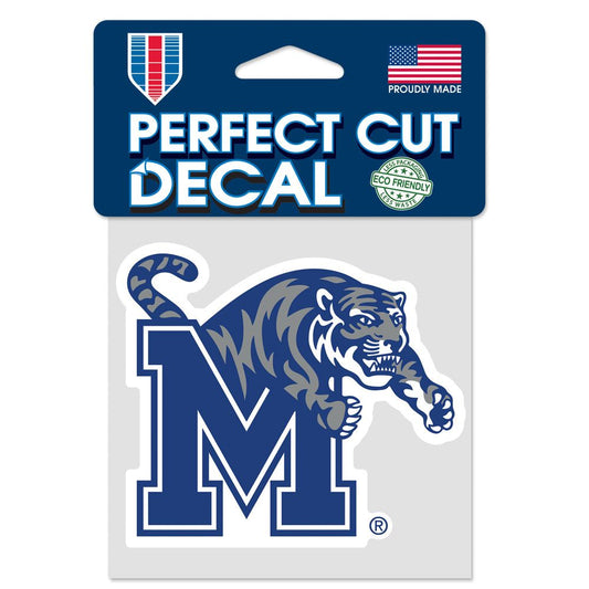 Memphis Tigers Decal 4x4 Perfect Cut Color - Special Order