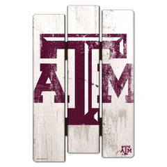Texas A&M Aggies Sign 11x17 Wood Fence Style White