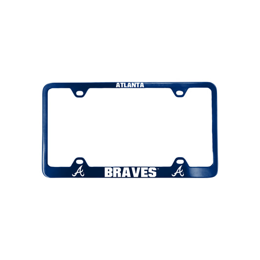 Atlanta Braves License Plate Frame Laser Cut Blue