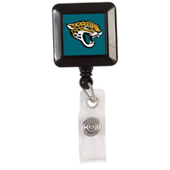Jacksonville Jaguars Badge Holder Retractable Square - Special Order