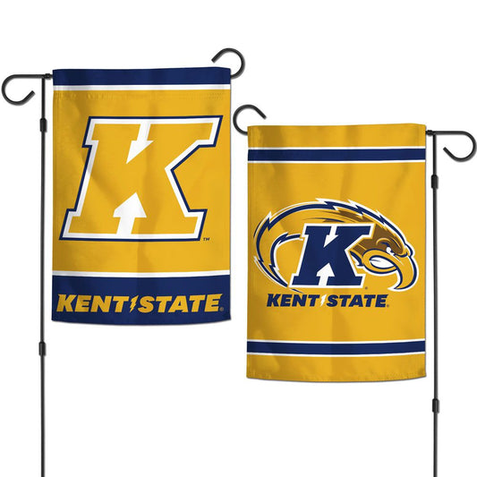 Kent State Golden Flashes Flag 12x18 Garden Style 2 Sided - Special Order