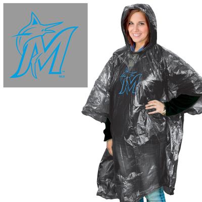 Miami Marlins Rain Poncho - Special Order