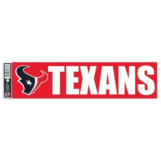 Houston Texans Decal 3x12 Bumper Strip Style