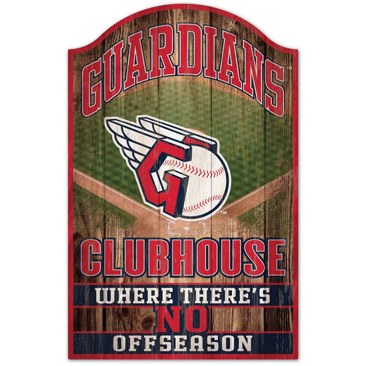 Cleveland Guardians Sign 11x17 Wood Fan Cave Design - Special Order