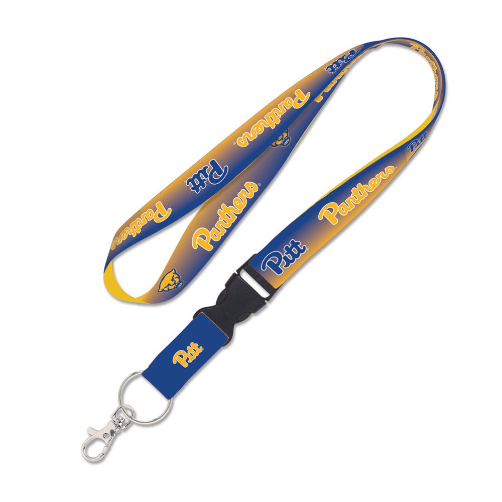 Pittsburgh Panthers Lanyard with Detachable Buckle Two Tone Alternate - Special Order