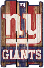 New York Giants Sign 11x17 Wood Fence Style