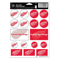 Detroit Red Wings Decal Sheet 5x7 Vinyl - Special Order