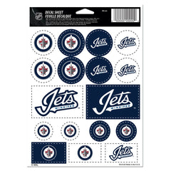 Winnipeg Jets Decal Sheet 5x7 Vinyl Special Order
