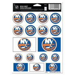 New York Islanders Decal Sheet 5x7 Vinyl Special Order