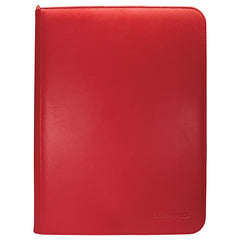 Vivid 9 Pocket Zippered PRO-Binder Red