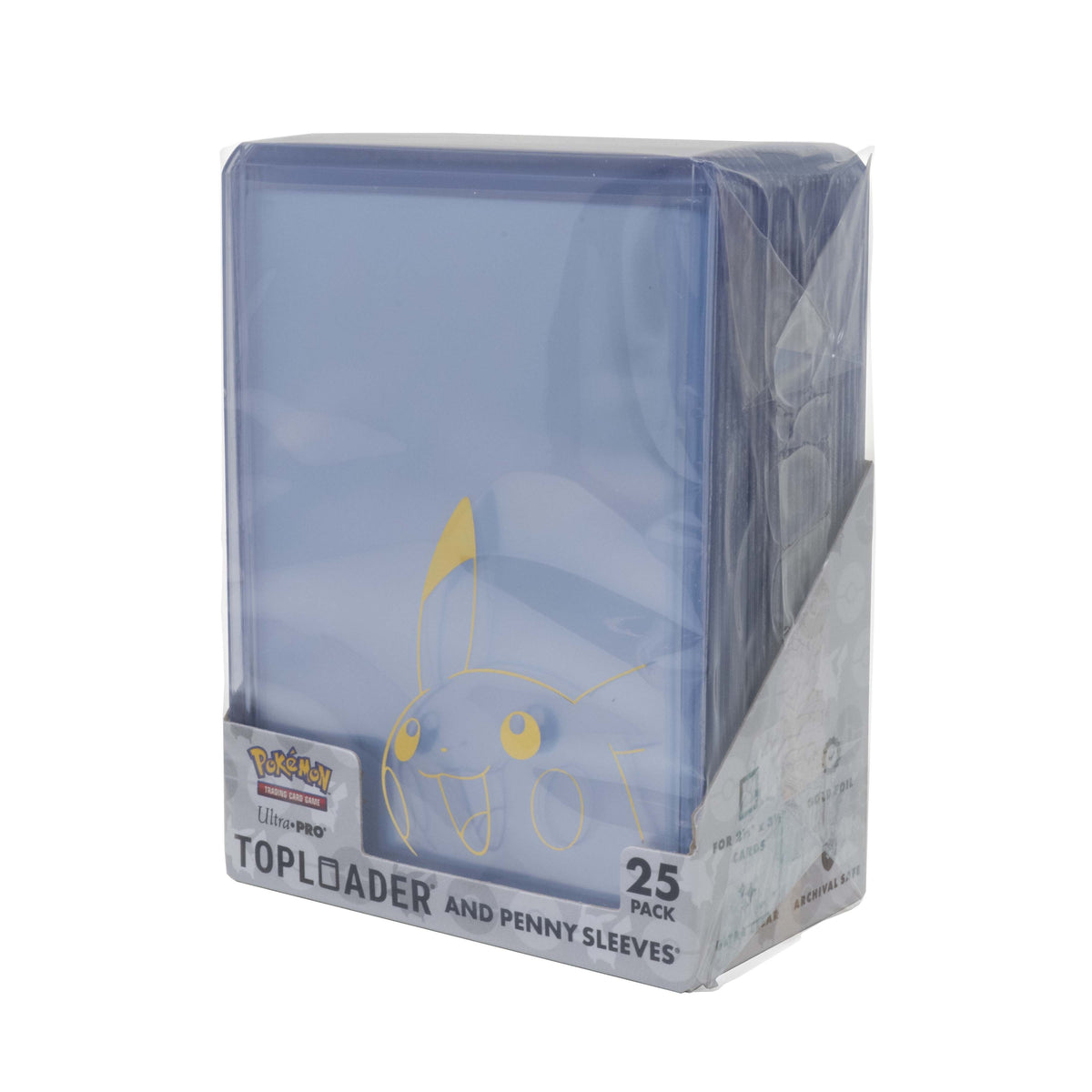 Pikachu Toploader and Penny Sleeves Combo Pack for the Pok��mon Trading Card Game (25 Pack)
