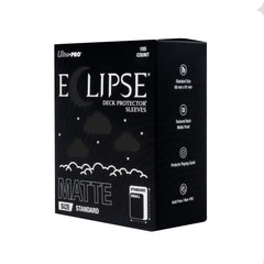 Eclipse Matte Standard Deck Protector Sleeves 105 Pack Jet Black