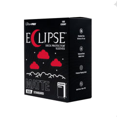 Eclipse Matte Standard Deck Protector Sleeves 105 Pack Apple Red