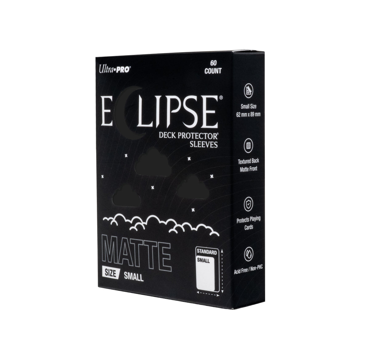 Eclipse Matte Standard Deck Protector Sleeves 105 Pack Smoke Grey