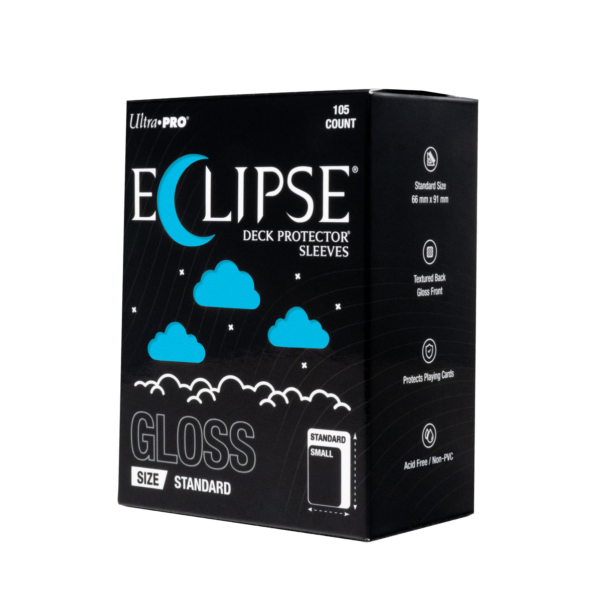 Eclipse Gloss Standard Deck Protector Sleeves 105 Pack Sky Blue