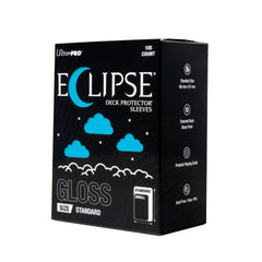 Eclipse Gloss Standard Deck Protector Sleeves 105 Pack Sky Blue
