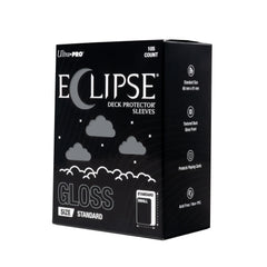 Eclipse Gloss Standard Deck Protector Sleeves 105 Pack Smoke Grey