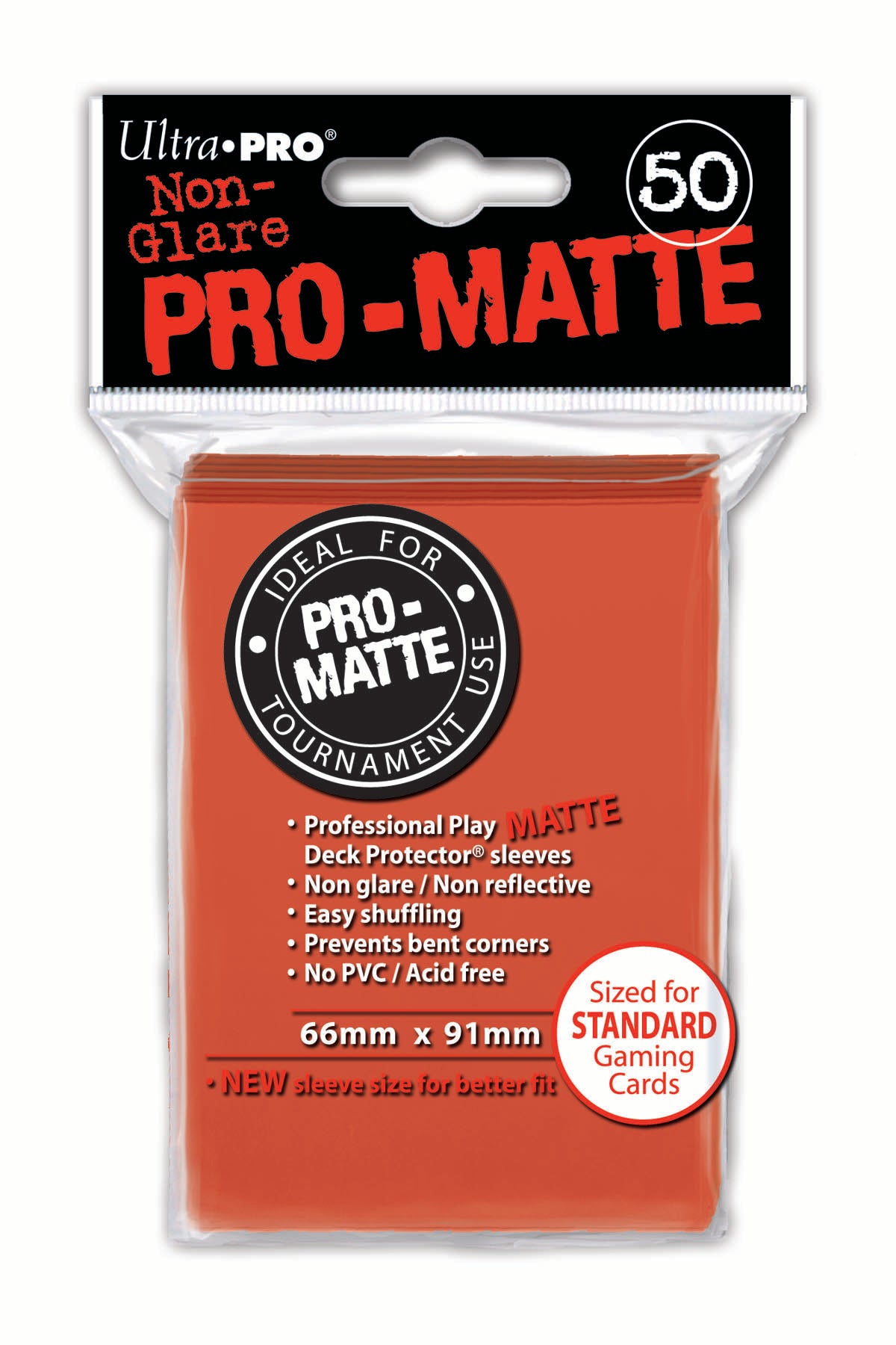 Deck Protector Sleeves - PRO-Matte - Standard - Peach (One Pack of 50)