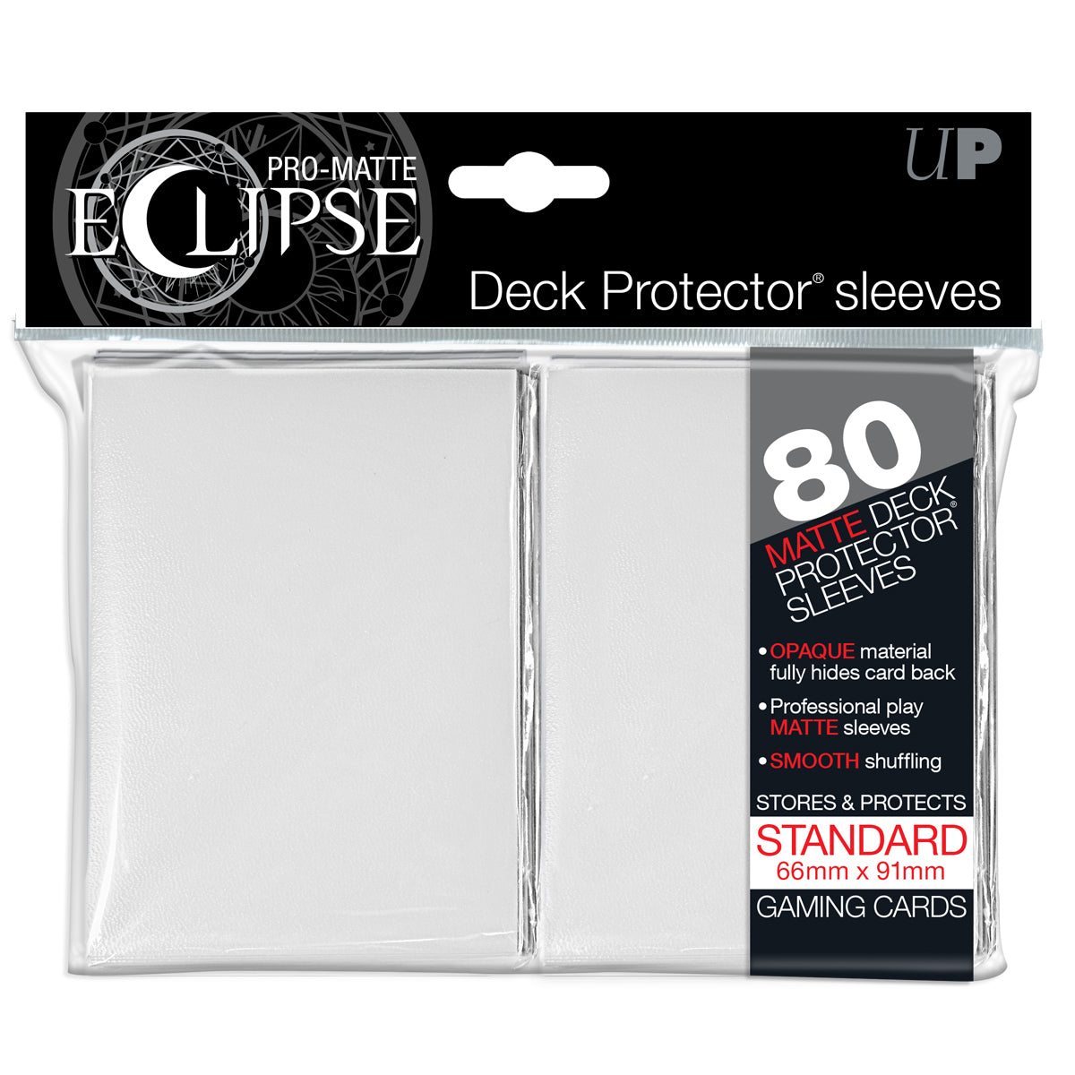 Deck Protector Sleeves - Pro Matte - Eclipse White - Pack of 80
