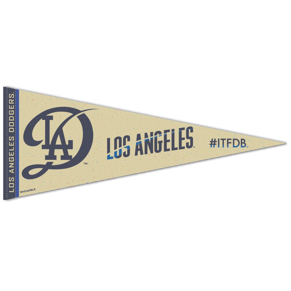 Los Angeles Dodgers Pennant 12x30 Premium Style City Connect Special Order