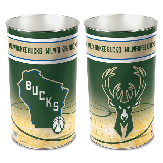 Milwaukee Bucks Wastebasket 15 Inch - Periodic Restock