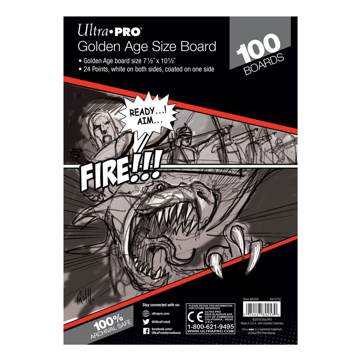 Boards - Golden 7 1/2" x 10 1/2" (100 per pack)