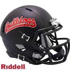 Fresno State Bulldogs Helmet Riddell Replica Mini Speed Style Matte Black