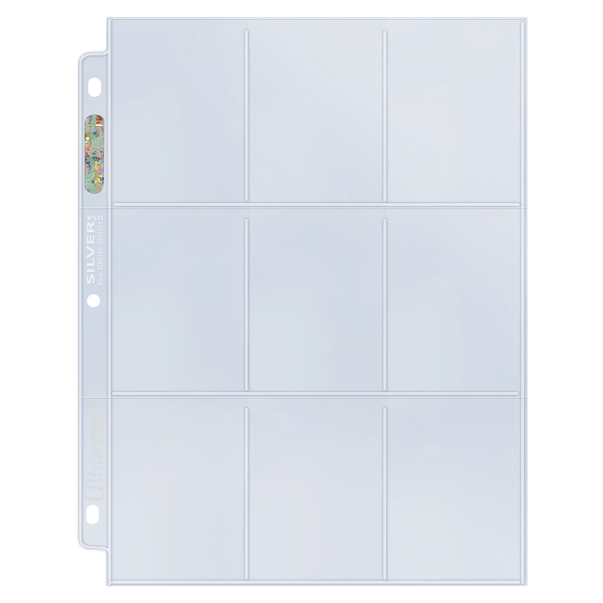 9 Pocket Silver Series Page (25 pack)