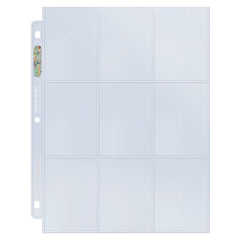 9 Pocket Silver Series Page (25 pack)