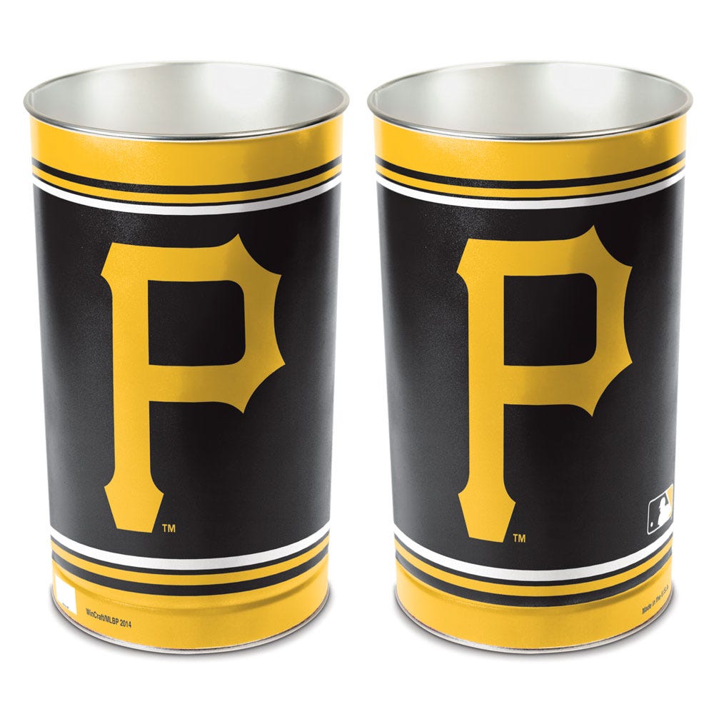 Pittsburgh Pirates Wastebasket 15 Inch - Periodic Restock